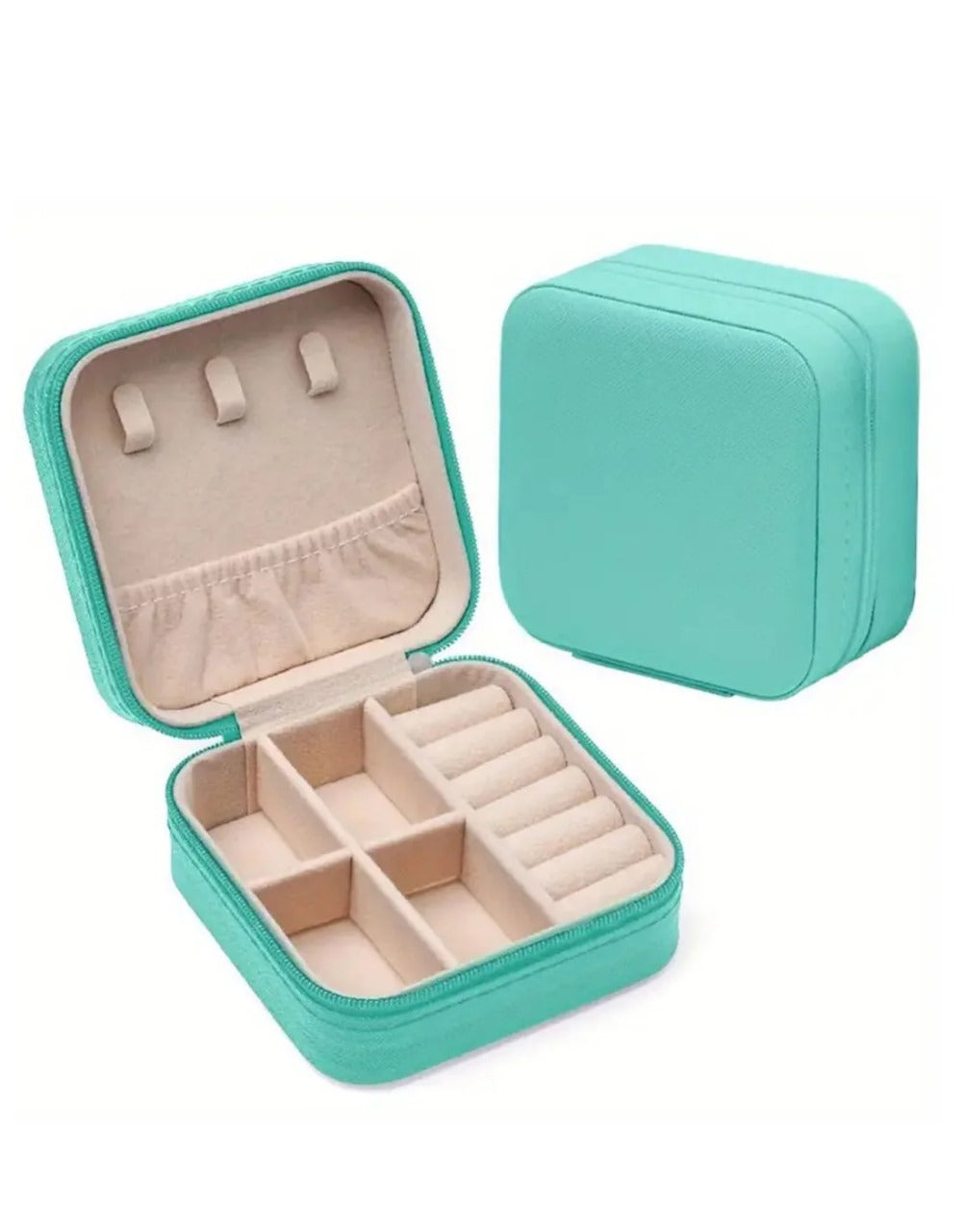Travel Jewelry Organizer Box Color Light blue