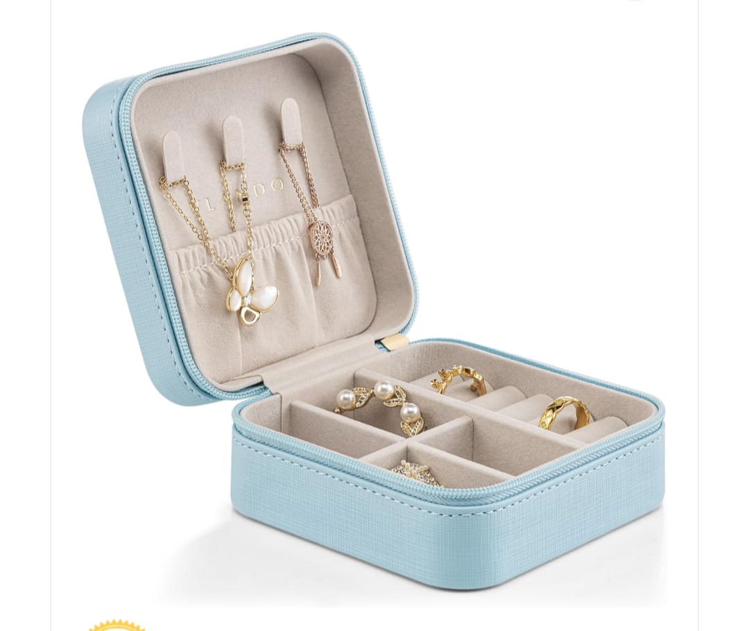 Travel Jewelry Organizer Box Color Pink