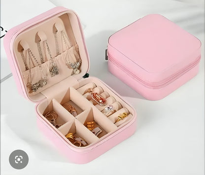 Travel Jewelry Organizer Box Color Light blue 