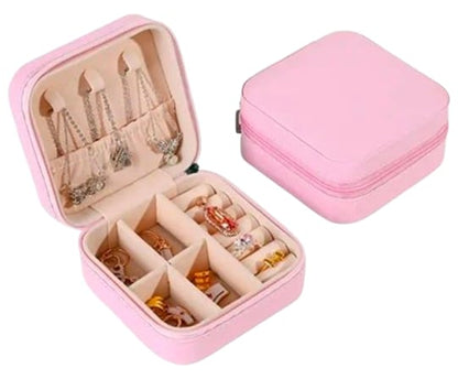 Travel Jewelry Organizer Box Color Pink