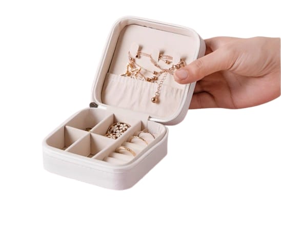 Travel Jewelry Organizer Box Color Green